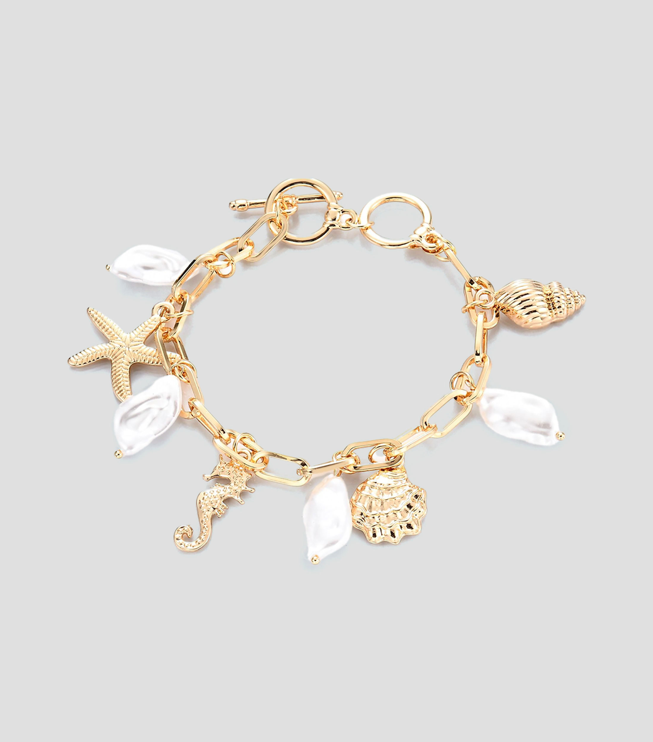 Pulsera con dijes marinos Mujer